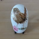 Decoupaged 'Wren' Pebble