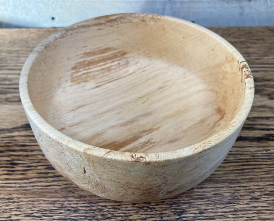 Spalted Beech Wooden Fruit or Salad Bowl