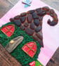 Whimsical sea glass and sea pottery fairy house - Image 7