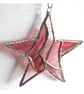 Patchwork Star Suncatcher Stained Glass Pink - Image 7