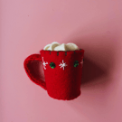 Hot Chocolate Decoration - Red
