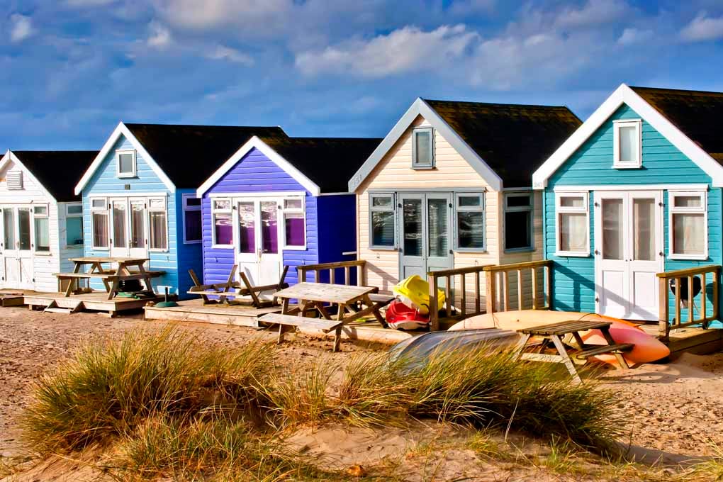 Beach Huts Hengistbury Head Dorset Coast Photograph Print