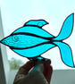 Stained Glass Funky Fish Suncatcher - Handmade Window Decoration - Image 6