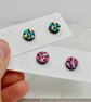 Painted Leopard Print Wooden Heart Brooch - Image 6