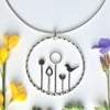 Silver meadow necklace