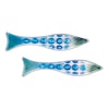 pair of glass fish, bathroom decoration,