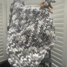 Super Soft Chunky Hand Knitted Baby Blanket (Colour: Moondust Sprinkles)