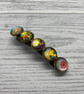 Women's barrette with abstract circle pattern - Image 7