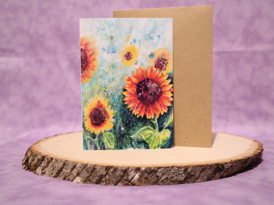 GC1  Sunny Sunflower A6 any occasion card