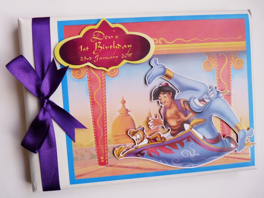 Personalised Aladin Birthday Guest Book
