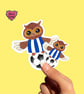 Ozzy owl Stickers, journal stickers, Sheffield Wednesday  - Image 2