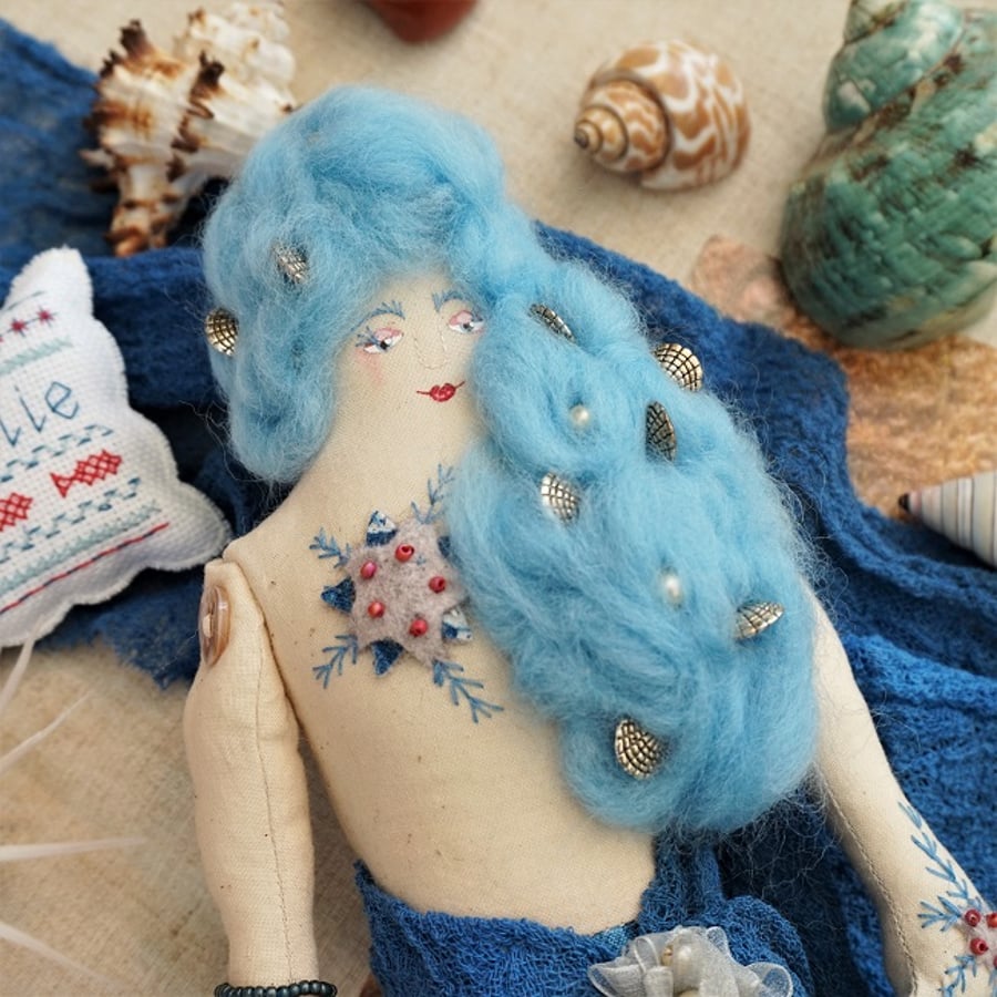 Merlie, A Little Mermaid Doll