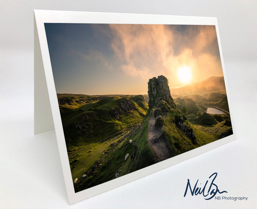 Castle Ewen Fairy Glen Isle of Skye - Scotland Greeting Card by Neil Barr