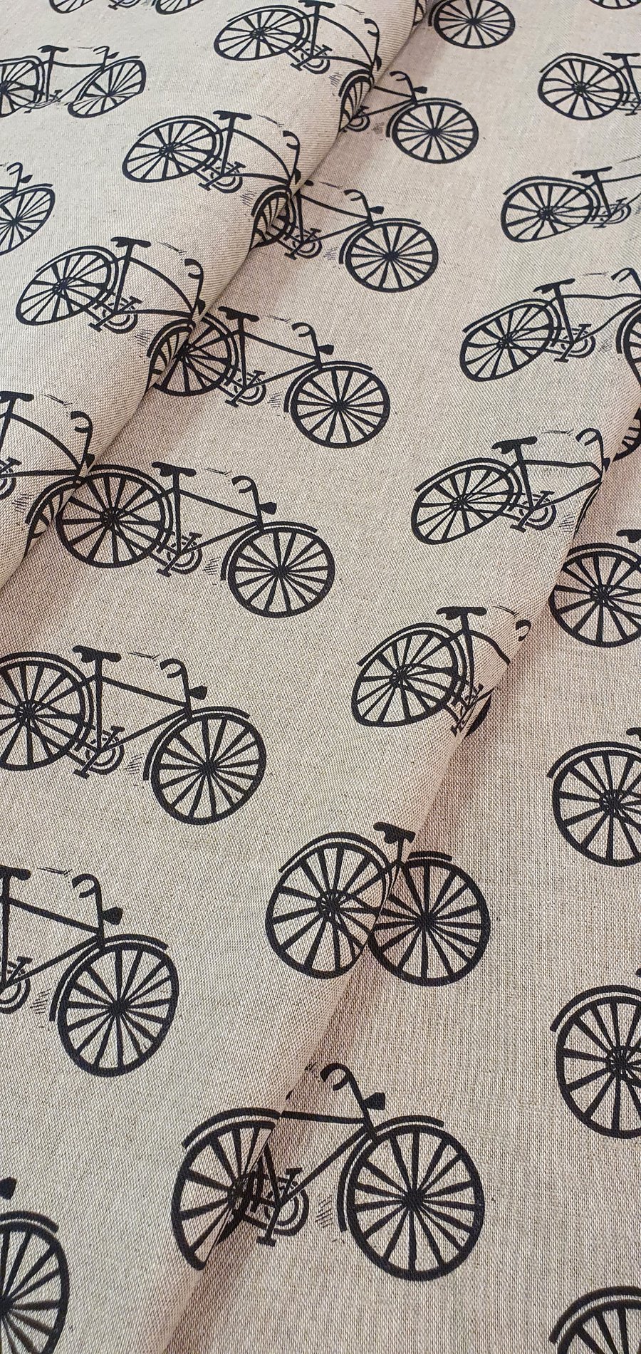 Vintage bicycle design fabric
