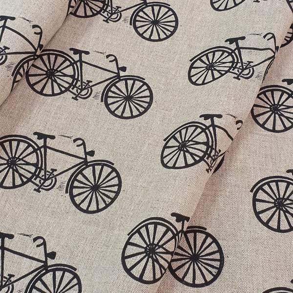 Vintage bicycle design fabric
