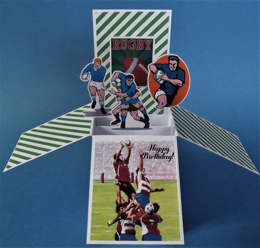 Rugby Birthday Card 