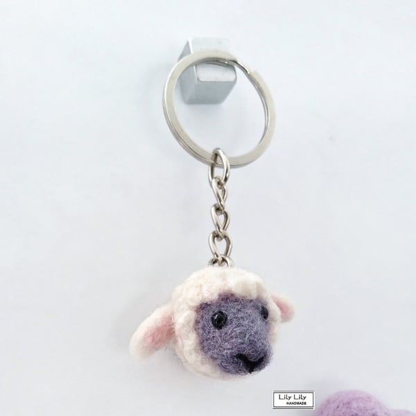 SOLD Sheep keyring, bagcharm, keycharm by Lily Lily Handmade