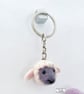 SOLD Sheep keyring, bagcharm, keycharm by Lily Lily Handmade - Image 1