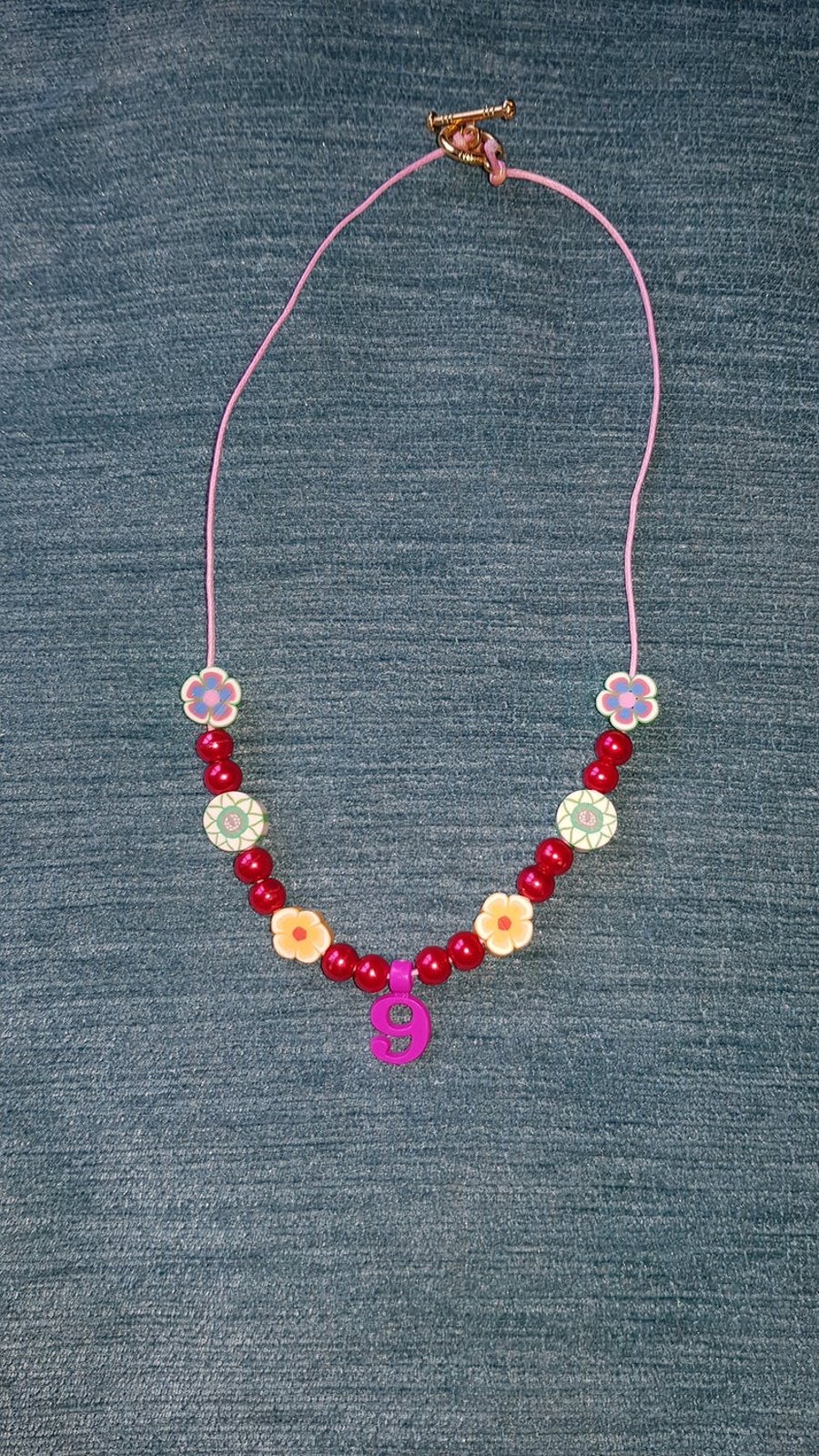 Children's '9' Charm Necklace