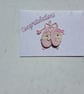 New baby card. Baby twins card.  Card for twin girls. Ref 012.  - Image 8