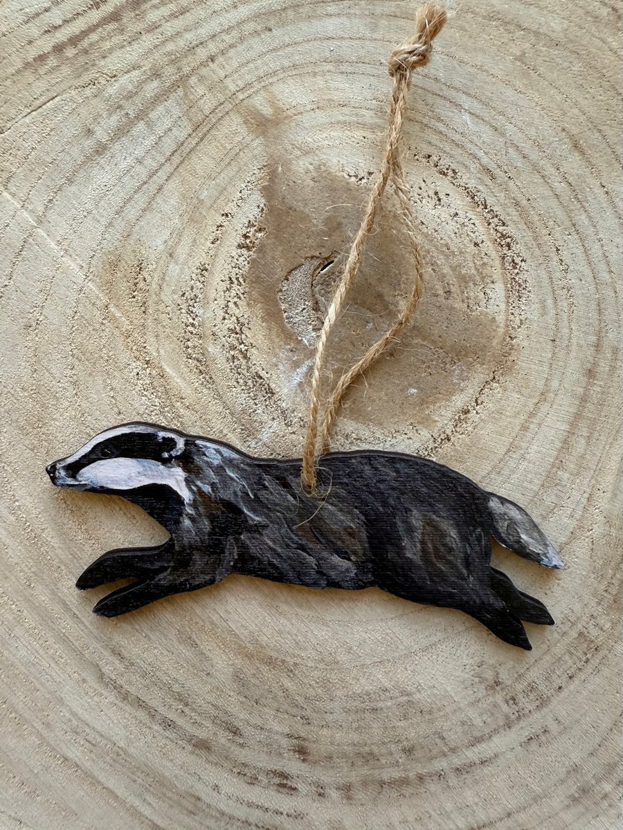 Sustainable Badger Decoration 