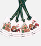 Plantable Christmas Gift Tags Set of 4, Santa & Gingerbread Seed Paper