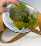 Denim Peg Bag with appliqué decoration. Over-the-shoulder design - Image 5