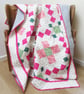 Green and Pink Patchwork Quilt - Image 10