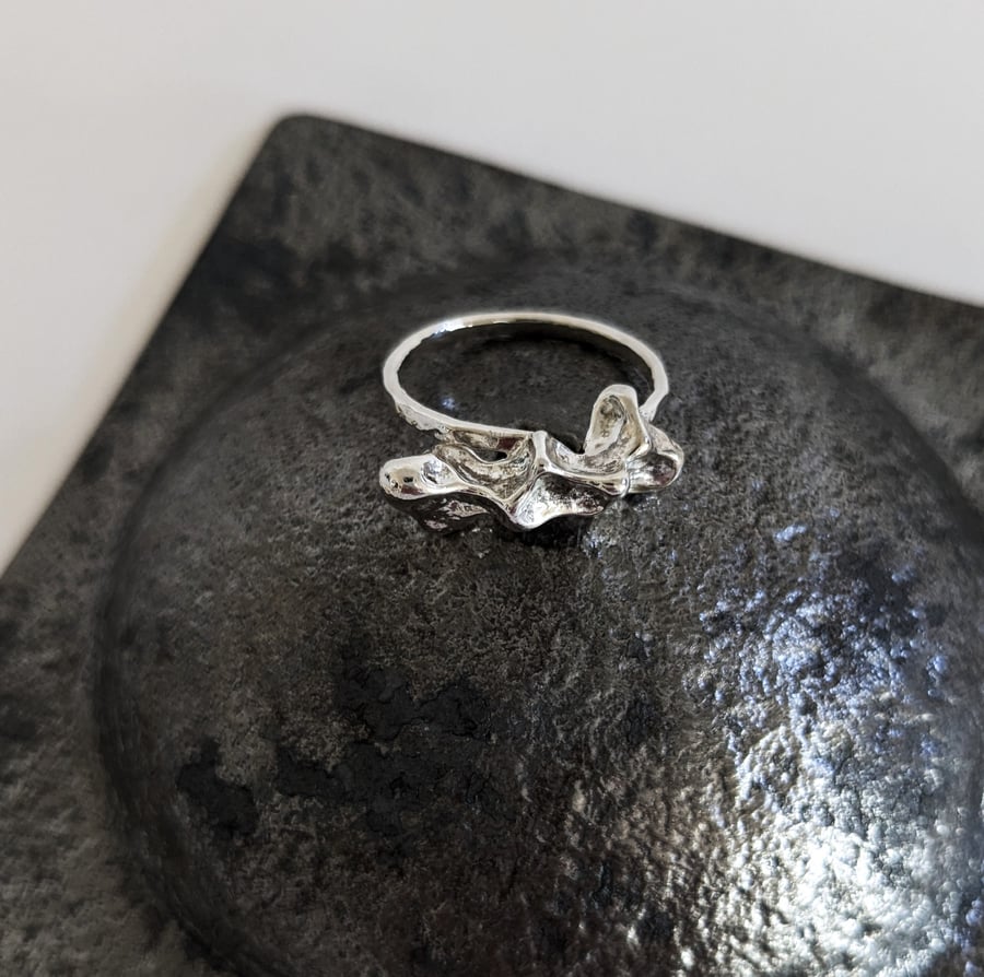 Sterling Silver Organic Nugget Ring