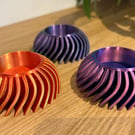 Iridescent 3D Printed Tea Light Holder - Contemporary Bicolour Candle Holder