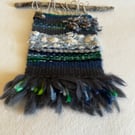 Perfectly Imperfect hand woven wall hanging - Blue 3