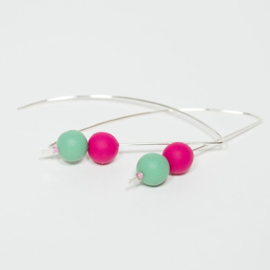 Bright Colourful Contemporary Handmade Earrings