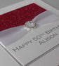 Handmade 50th birthday card, personalised, any age or name - Image 3