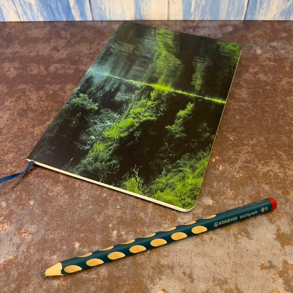 Notebook, Marine themed, A5 (ish), made from up-cycled and recycled materials.