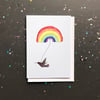 SALE! Rainbow Bird Card