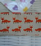 Hessian Fox Pencil Case or Small Make Up Bag. - Image 1
