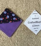 100% Cotton Bookmark hand crafted. Save the Page Unique modern square shape. - Image 3