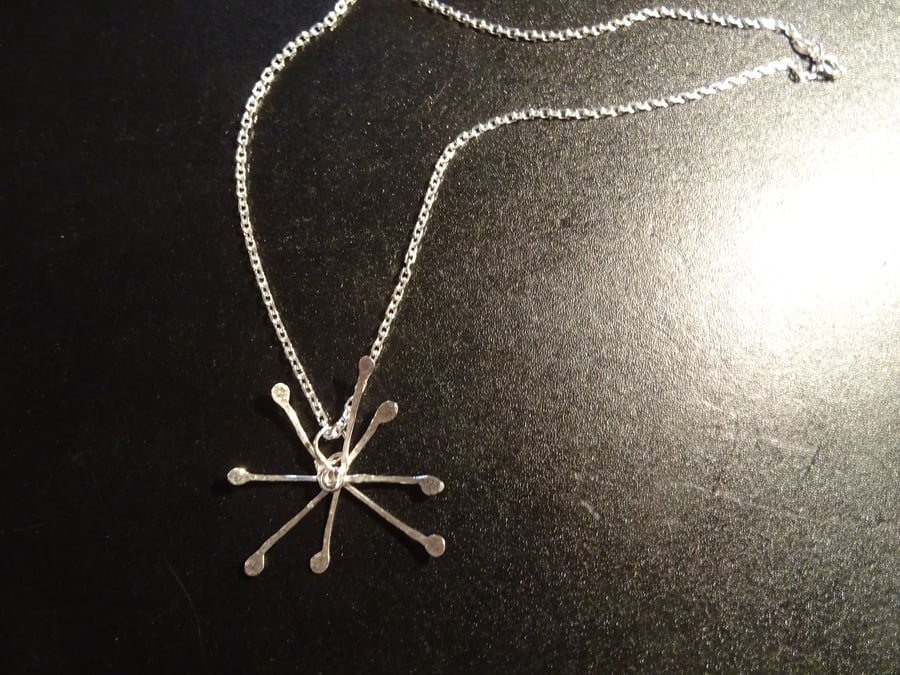 Silver Seed head pendant