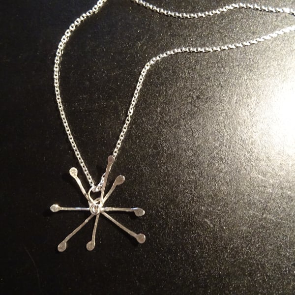 Silver Seed head pendant