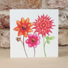  Eco-friendly Card Dahlia Garden - Blank