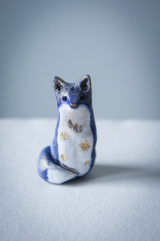 Fox With Stars Sculpture
