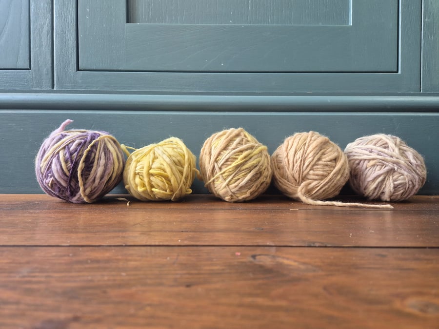 Textile art, wool naturally dyed
