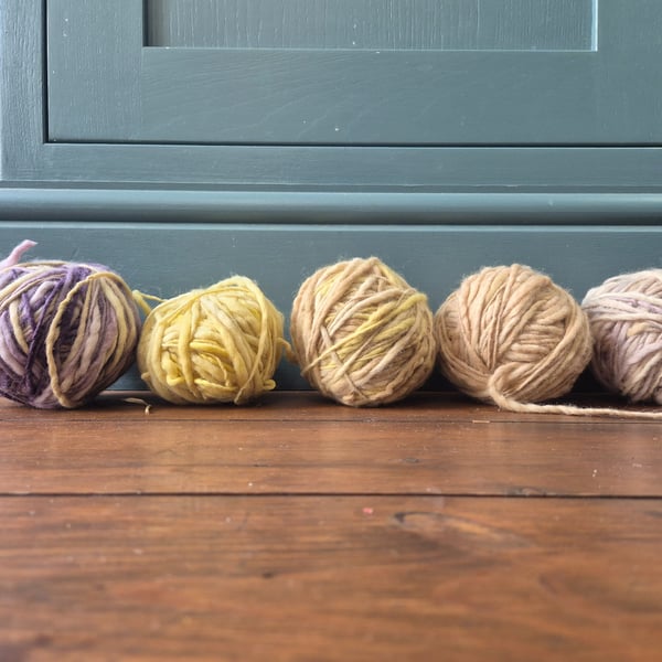 Textile art, wool naturally dyed