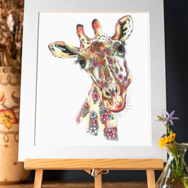 Luna the Giraffe Limited edition Art Print 