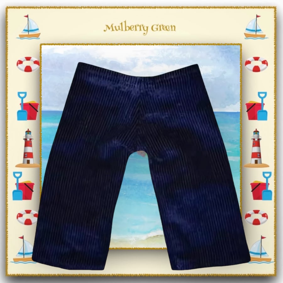 Reserved for Zipporah - Navy Corduroy Trousers