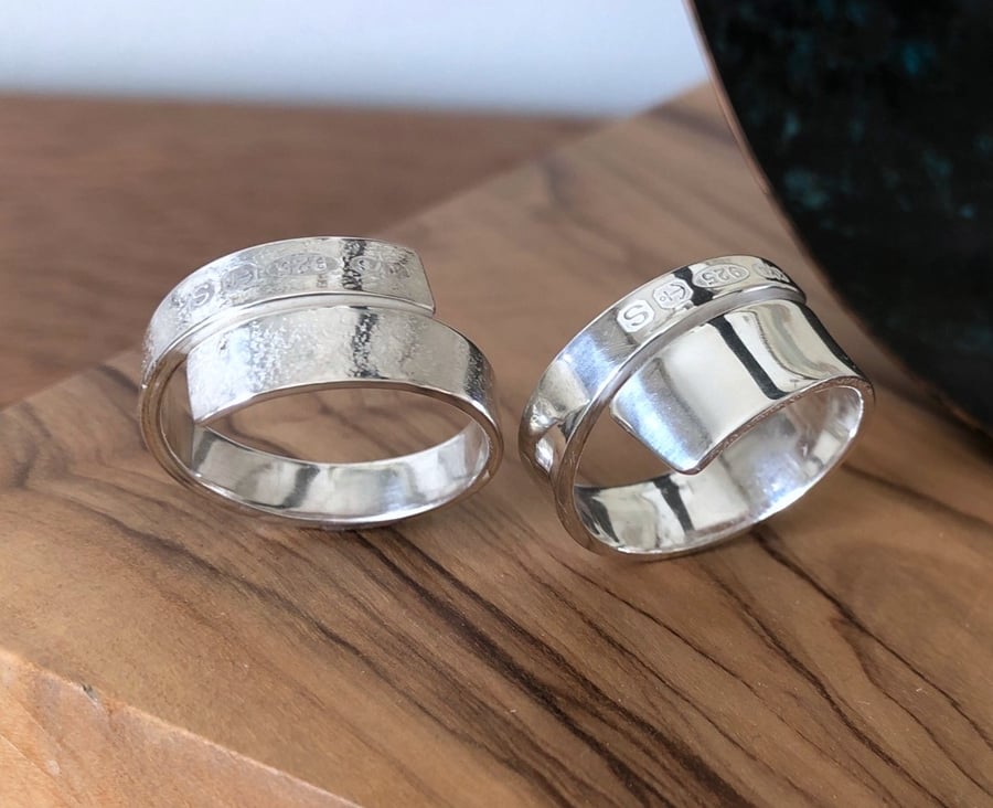 Custom Order. Sterling Silver Wedding Ring.