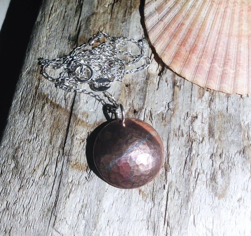  Handmade Copper Pendant Necklace - UK Free Post