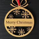 Wooden Christmas Tree Bauble