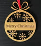 Wooden Christmas Tree Bauble