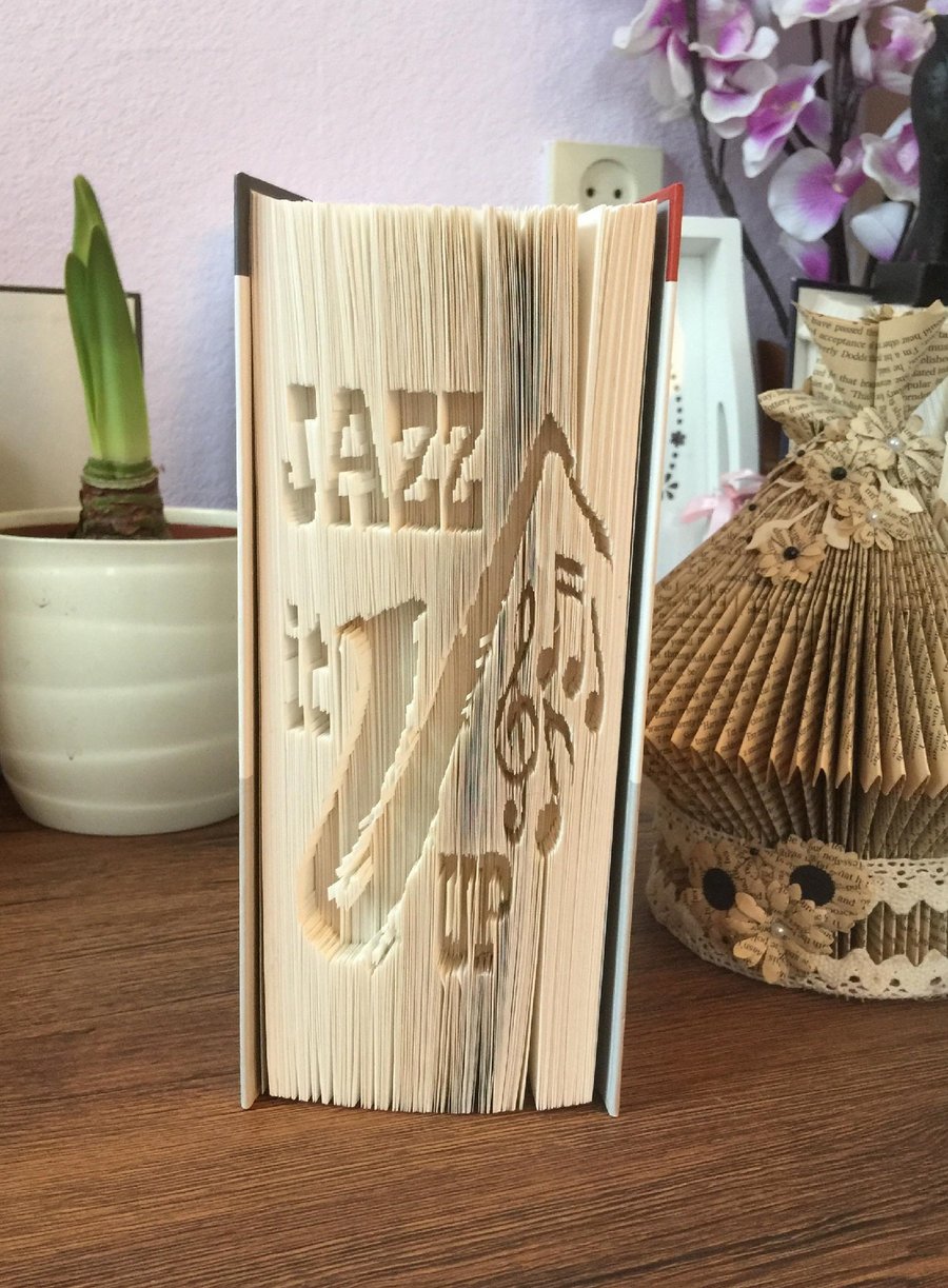 Jazz it up CUT & FOLD Book Folding Pattern - EMAILED PDF PATTERN